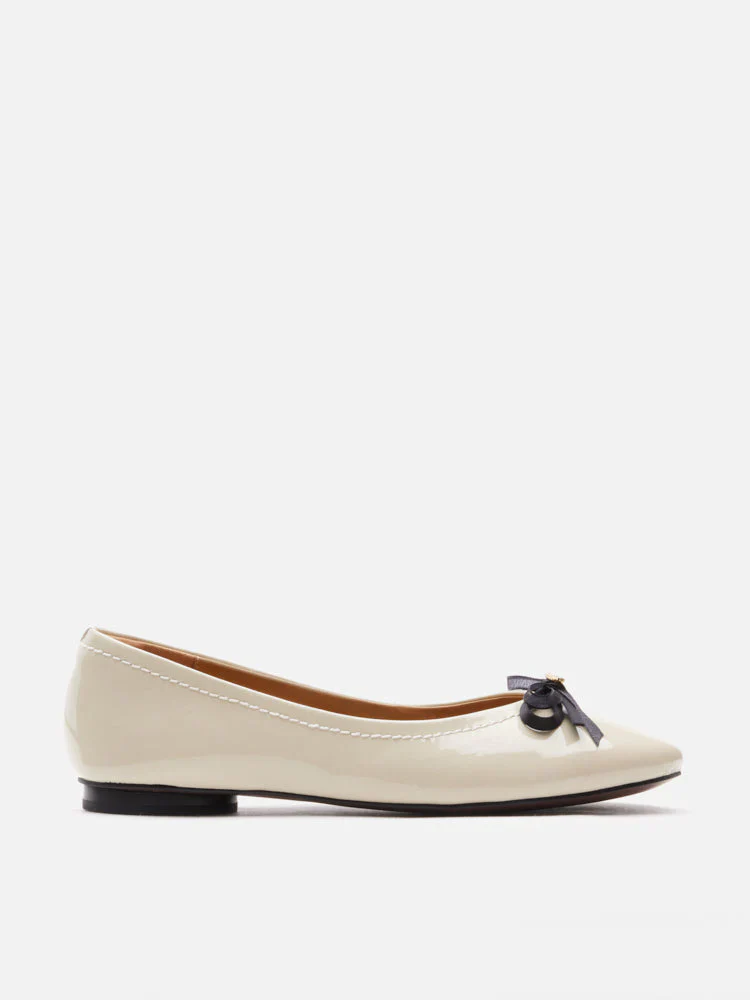 Pia Patent Accented Bow Flats - Image 5