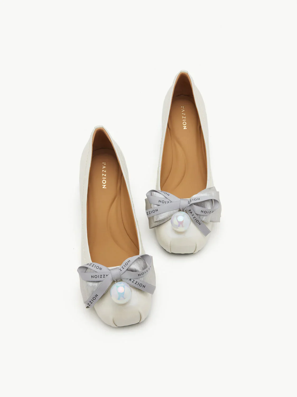 Florianna Ribbon and Pearl Low Block Heels - Image 6