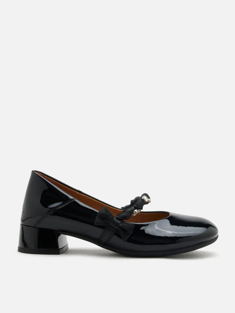 Ellettra Braided Strap MaryJane Heels - Image 11