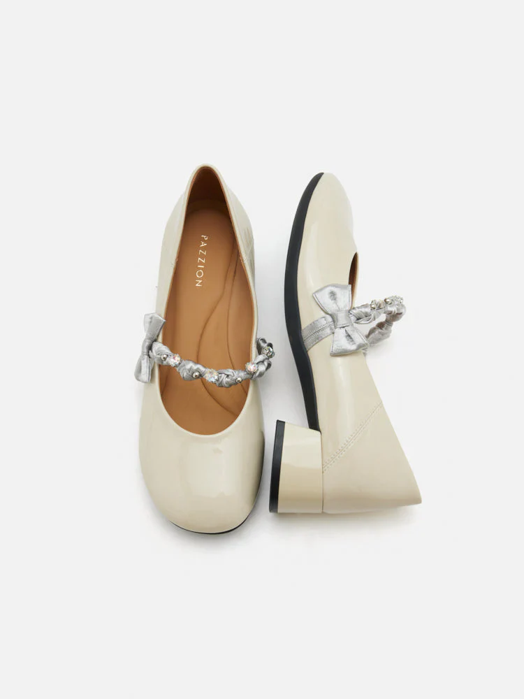 Ellettra Braided Strap MaryJane Heels - Image 3