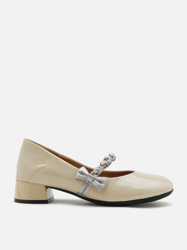 Ellettra Braided Strap MaryJane Heels - Image 4
