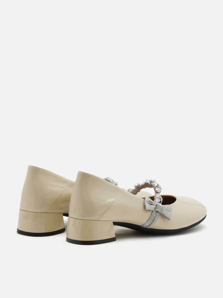 Ellettra Braided Strap MaryJane Heels - Image 7