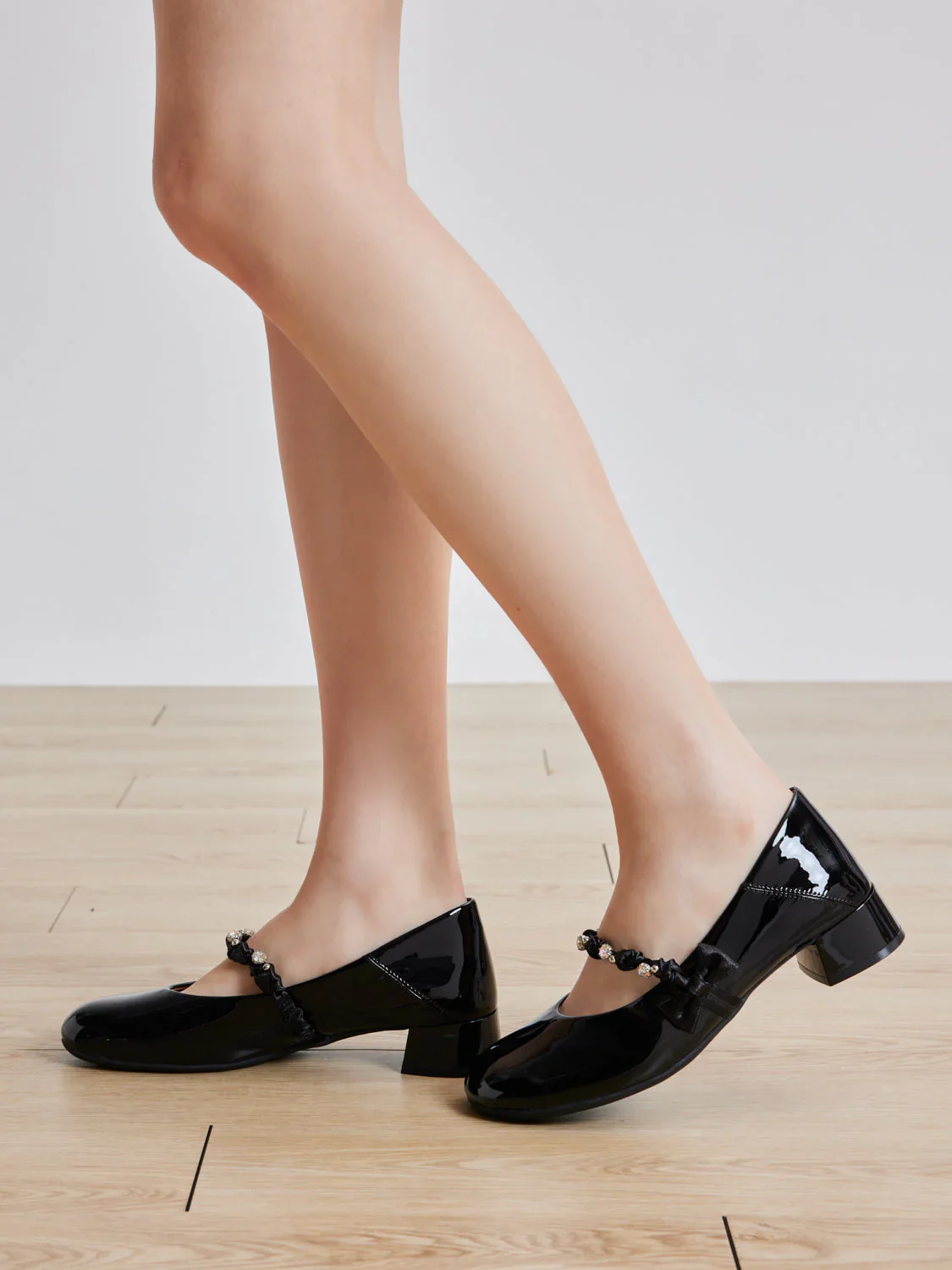 Ellettra Braided Strap MaryJane Heels - Image 9