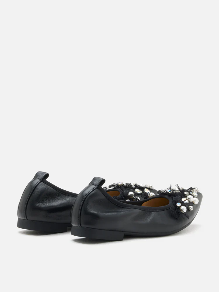 Alasdair Embellished Pointed Toe Flats - Image 14