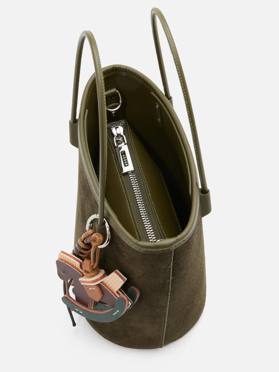 Stormy H Garden Suede Bucket Bag - Image 12