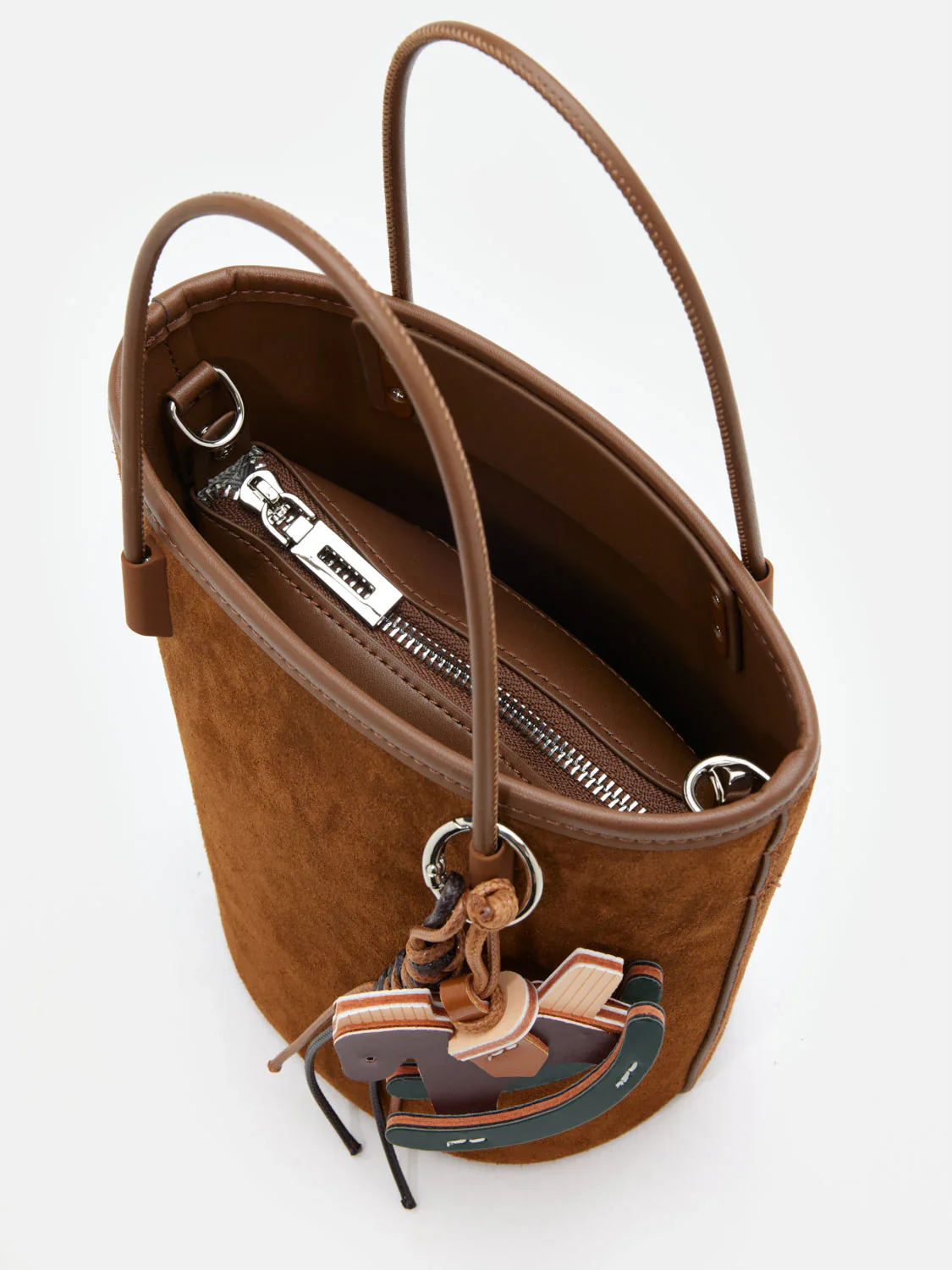 Stormy H Garden Suede Bucket Bag - Image 7