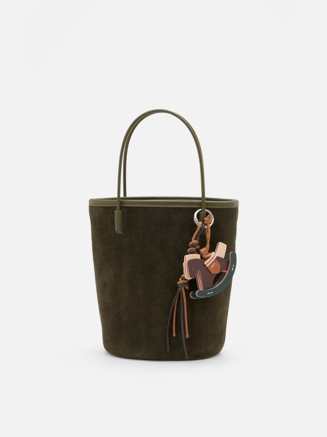 Stormy H Garden Suede Bucket Bag - Image 8