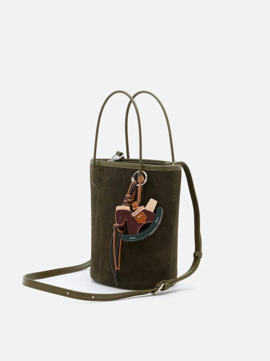 Stormy H Garden Suede Bucket Bag - Image 9