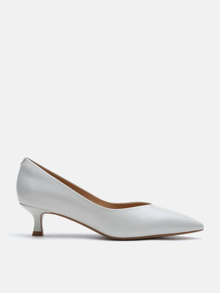 Claudia Embossed Pointed Toe Heels - Image 4