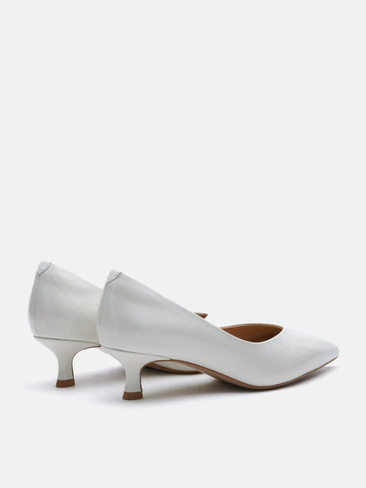 Claudia Embossed Pointed Toe Heels - Image 7