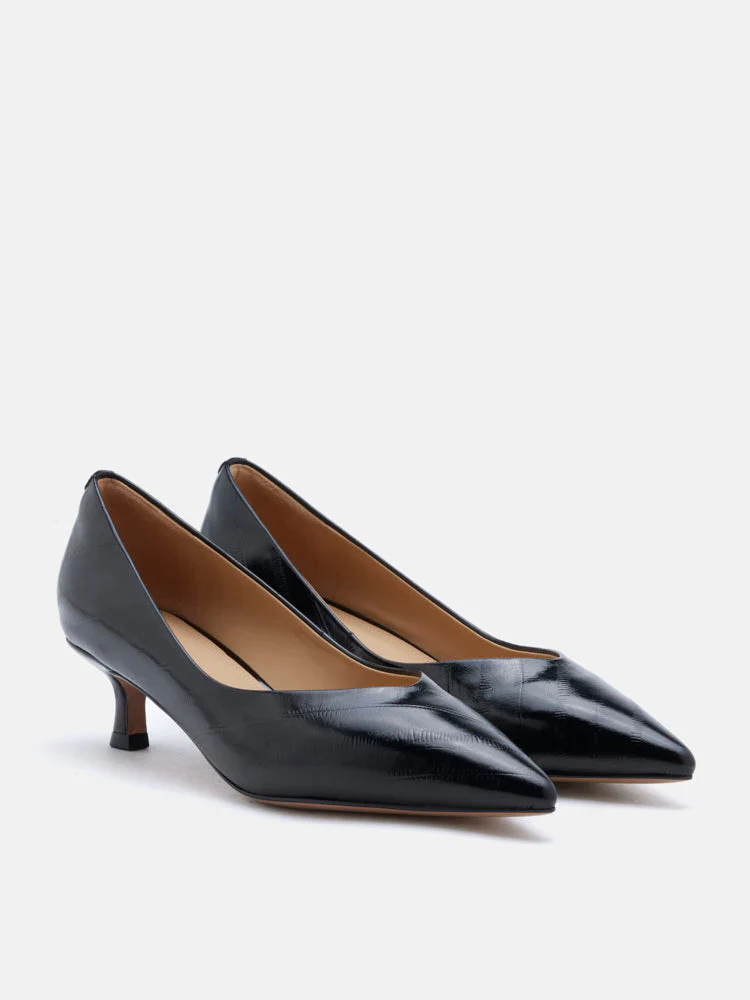 Claudia Embossed Pointed Toe Heels - Image 8