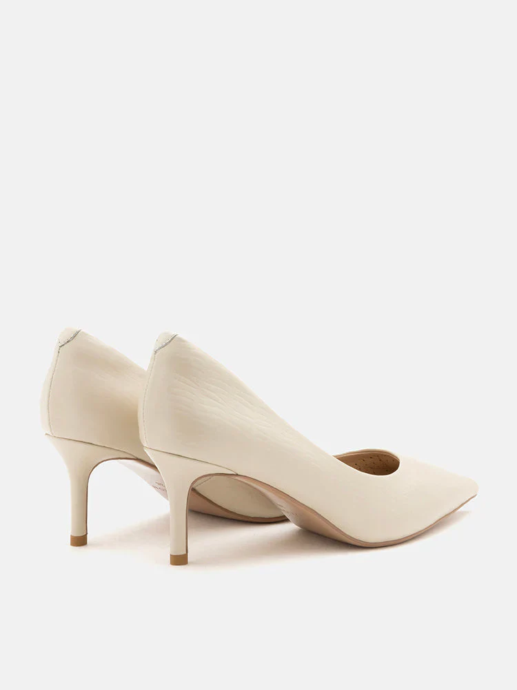 Adrianna Embossed Leather Heels - Image 7